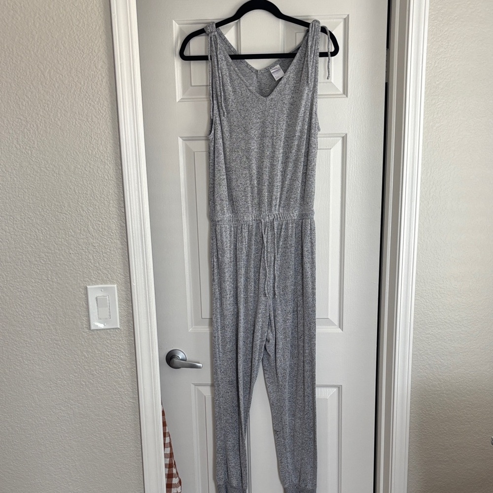 Stars Above Heather Gray Jumpsuit